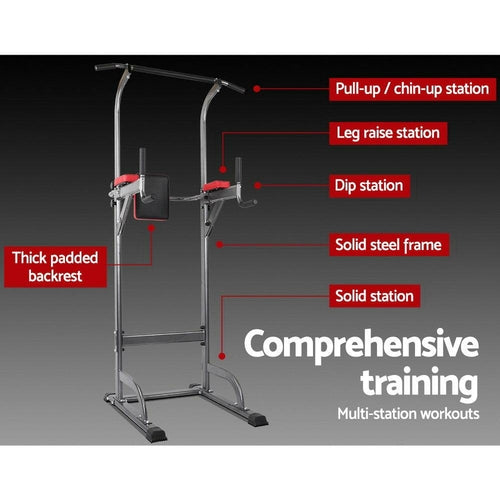 Everfit Weight Bench Chin Up Tower Bench Press Home Gym Wokout 200kg