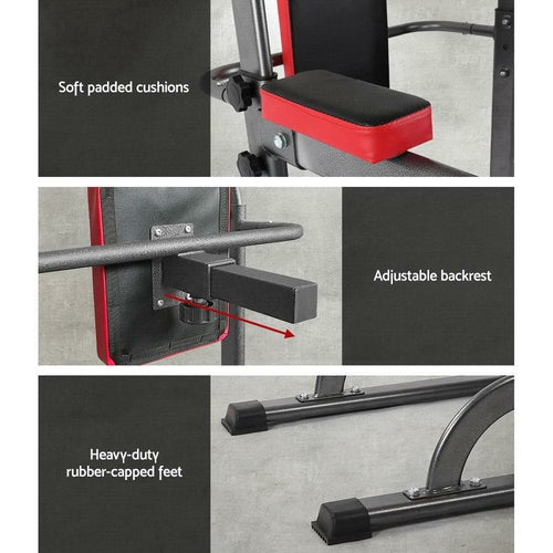 Everfit Weight Bench Chin Up Tower Bench Press Home Gym Wokout 200kg